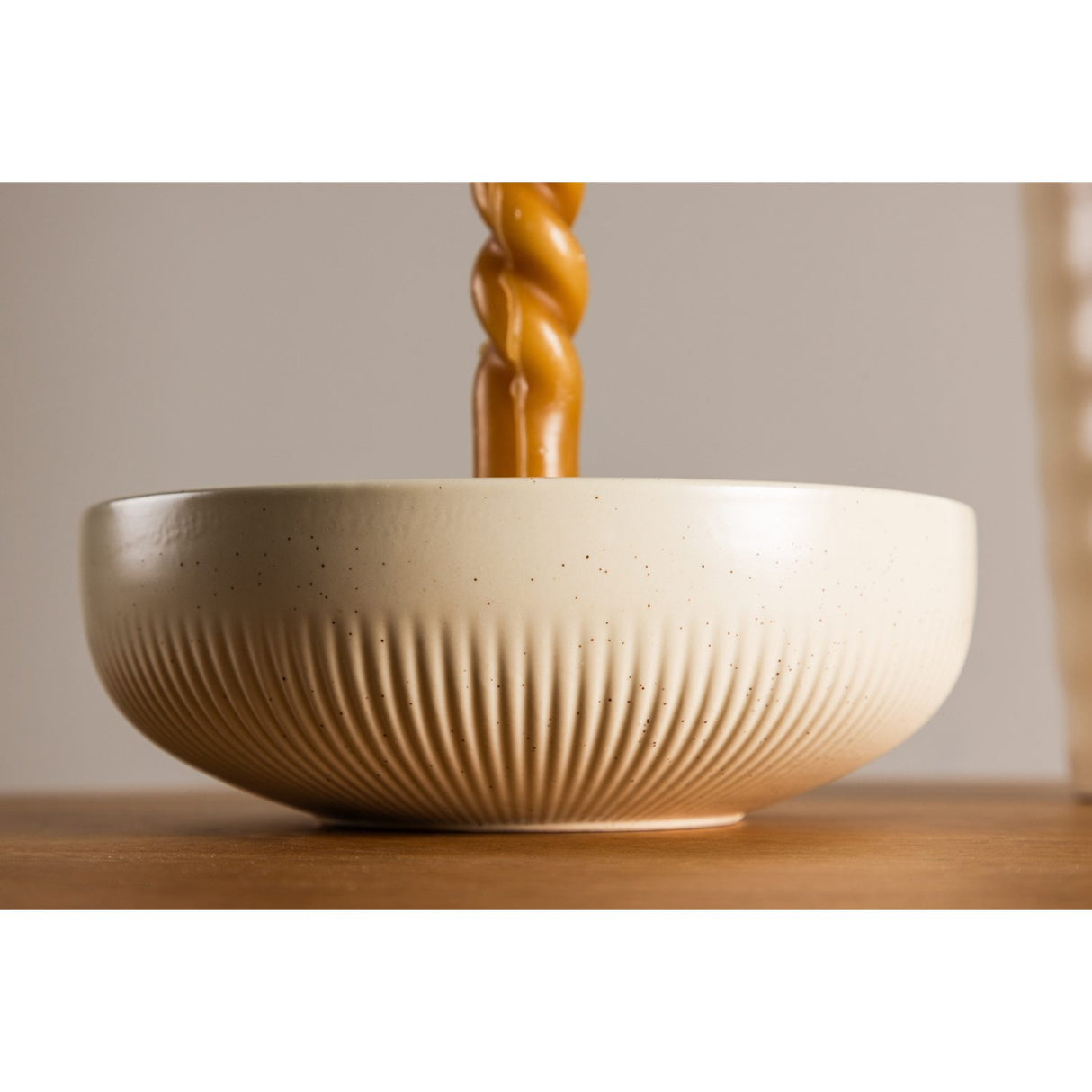 Posh Ljusstake Beige/Svart, ⌀18