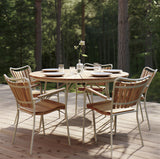 Ellen Trädgårdsstol i Teak och Aluminium Sandy Grey