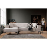 Hanoi (250-140 x 85 x 77 cm) Hörnsoffa-bäddsoffa Ecru, Vänster