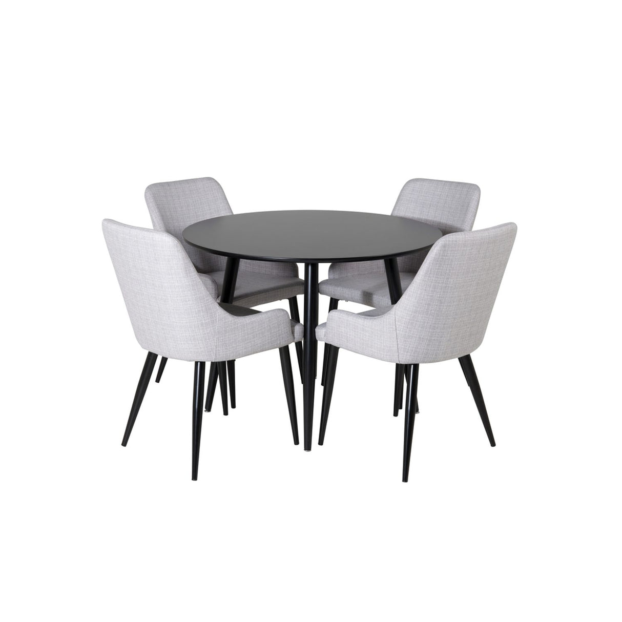 Plaza, Plaza Rund matgrupp Svart,Grå, Svart, ⌀100