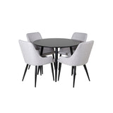 Plaza, Plaza Rund matgrupp Svart,Grå, Svart, ⌀100