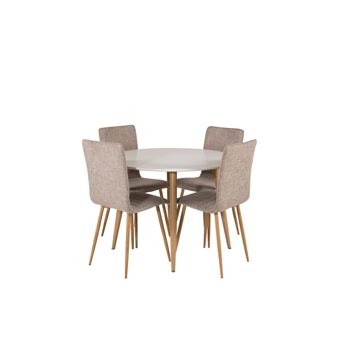 Plaza, Windu Rund matgrupp Natur, Natur, vit, ⌀100