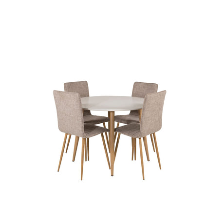 Plaza, Windu Rund matgrupp Natur, Natur, vit, ⌀100