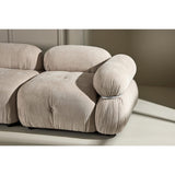Mika 3-sitssoffa Beige, Silver