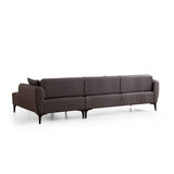 Gaborone (270-140 x 95 x 67 cm) Hörnsoffa Mörkgrå, Höger
