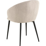 Menton Matstol med Armstöd Caso tyg Beige