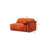 Flamingo 3-sits soffa Orange