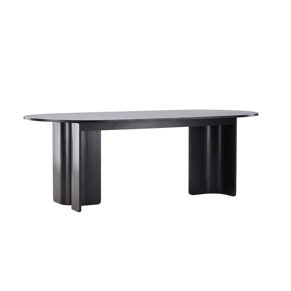 Tyresö Ovalt matbord Svart, 220 x 100 x 75