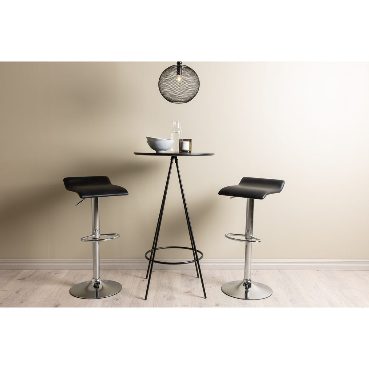Bistro, Jonna Rund matgrupp Svart,Silver, Svart, ⌀60