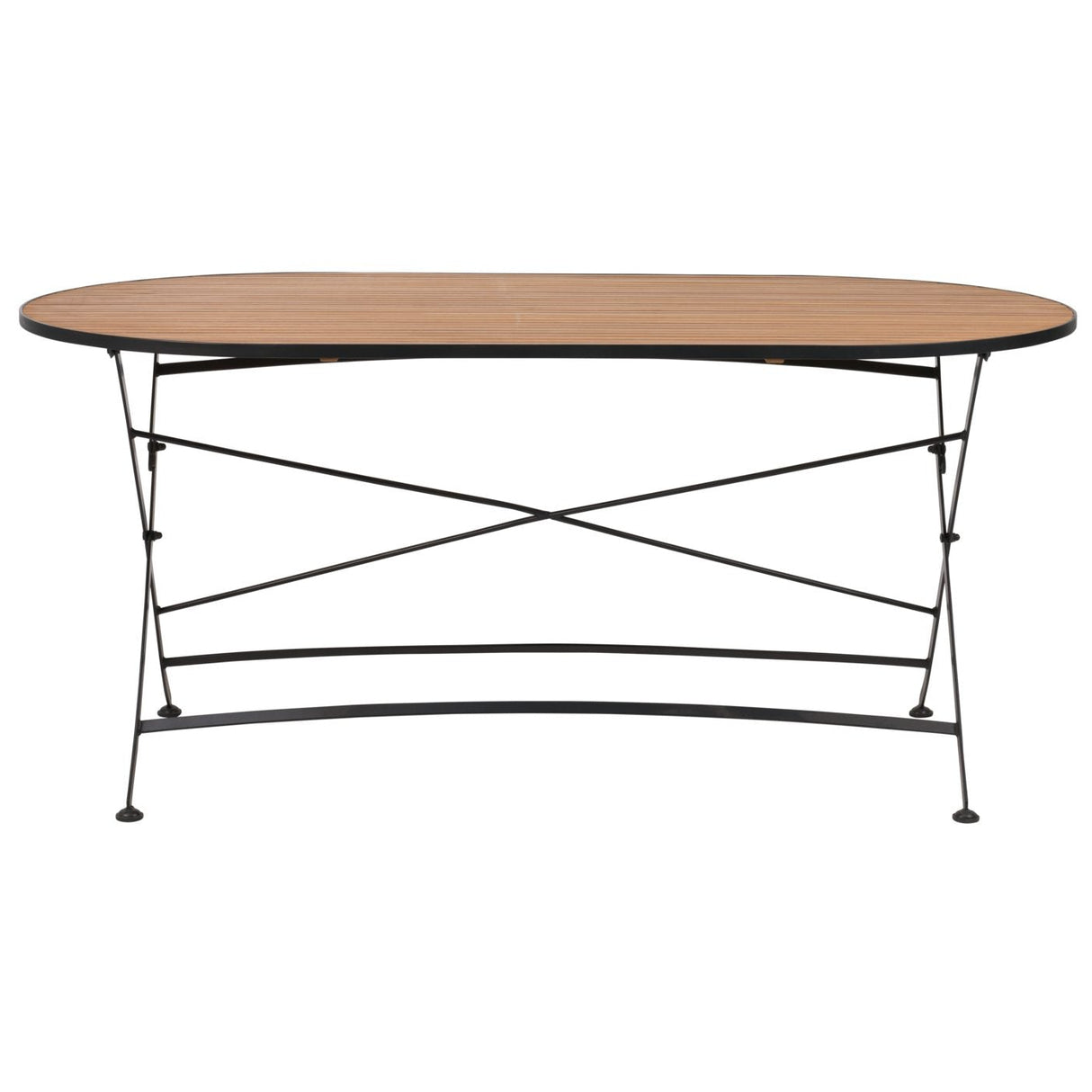 Brewer Matgrupp 160 cm Teak/Svart