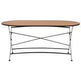 Brewer Matgrupp 160 cm Teak/Svart