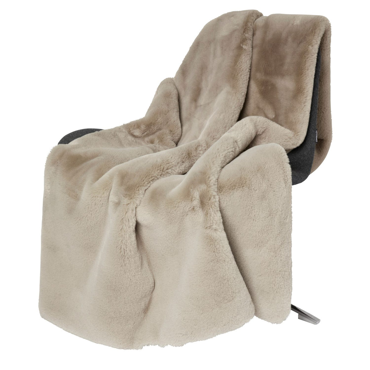 Fluffy Pläd Taupe