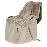 Fluffy Pläd Taupe