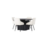 Matilda, Rosie Rund matgrupp Beige,Svart, Svart, ⌀130