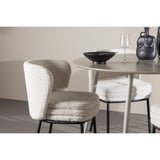 Plaza, Agnes Rund matgrupp Svart,Vit, Beige, ⌀120