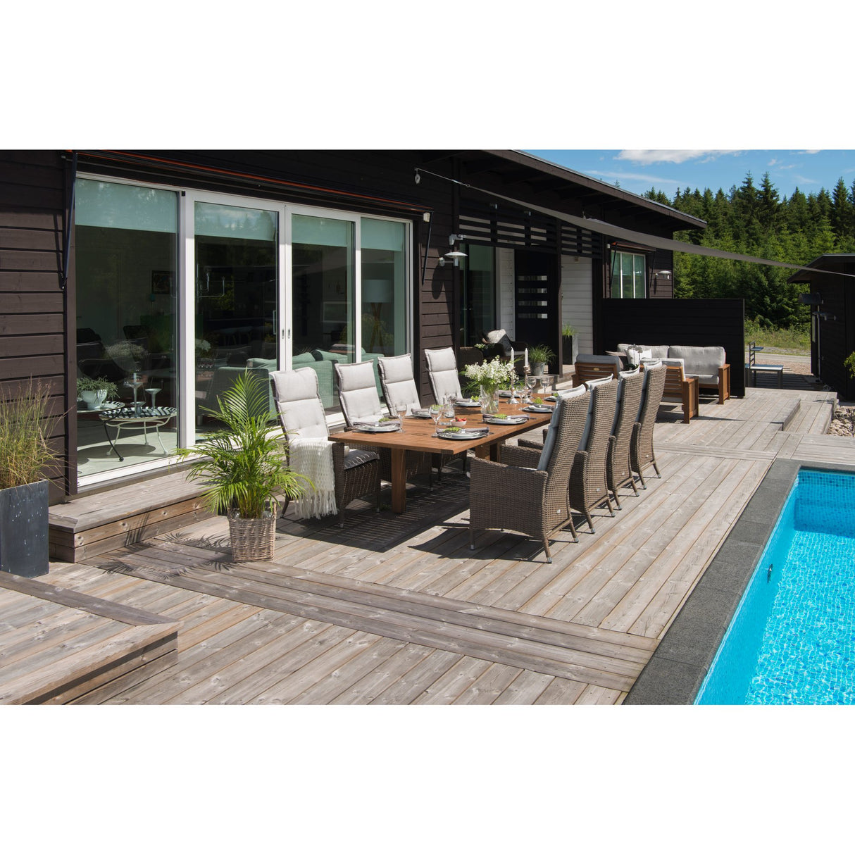 Gotland Utebord 60 x 120 cm Brun