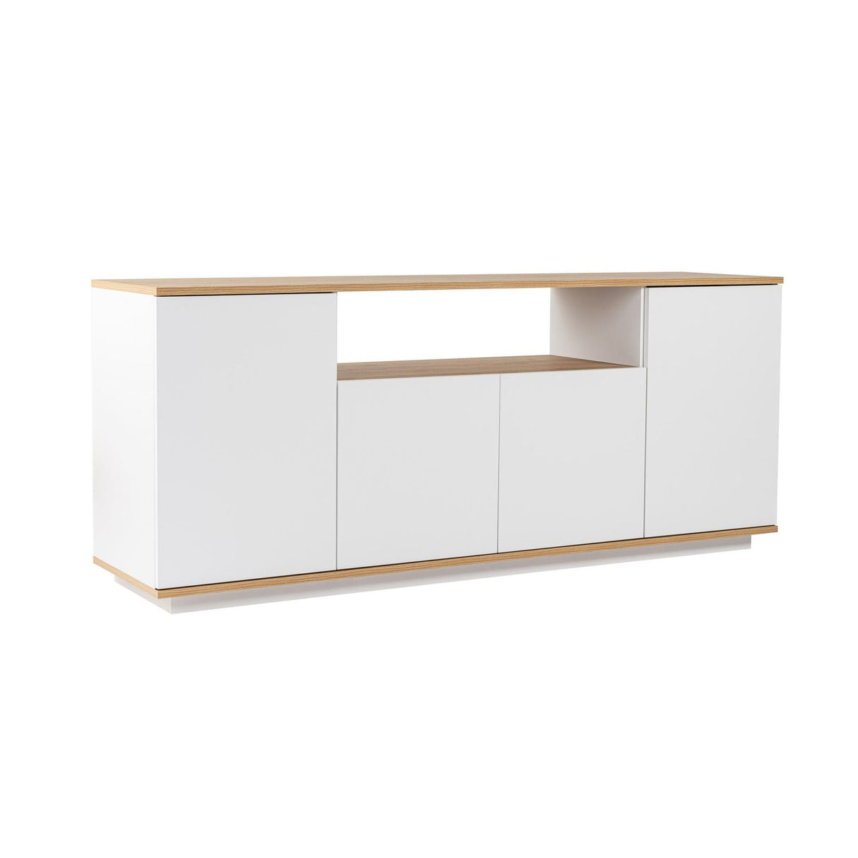 Asprilla Konsolbord Vit / Cadiz Ek