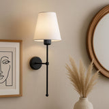 Bolt (H 50 cm) Vägglampa Kräm svart