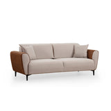Minsk (215 x 85 cm) 3-sits bäddsoffa Beige kanel