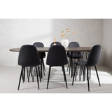 Stone, Polar Oval matgrupp Svart, Svart, Mocka, 220 x 100