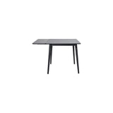 Viken 80x80+30 cm cm Svart Ask Melamin Tillägsskiva