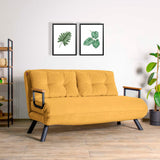 Apia 2-sits (25 x 134 x 121 cm) 2-sits bäddsoffa Senap