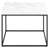 Barossa Soffbord 45x60x60 cm Vit Carrara