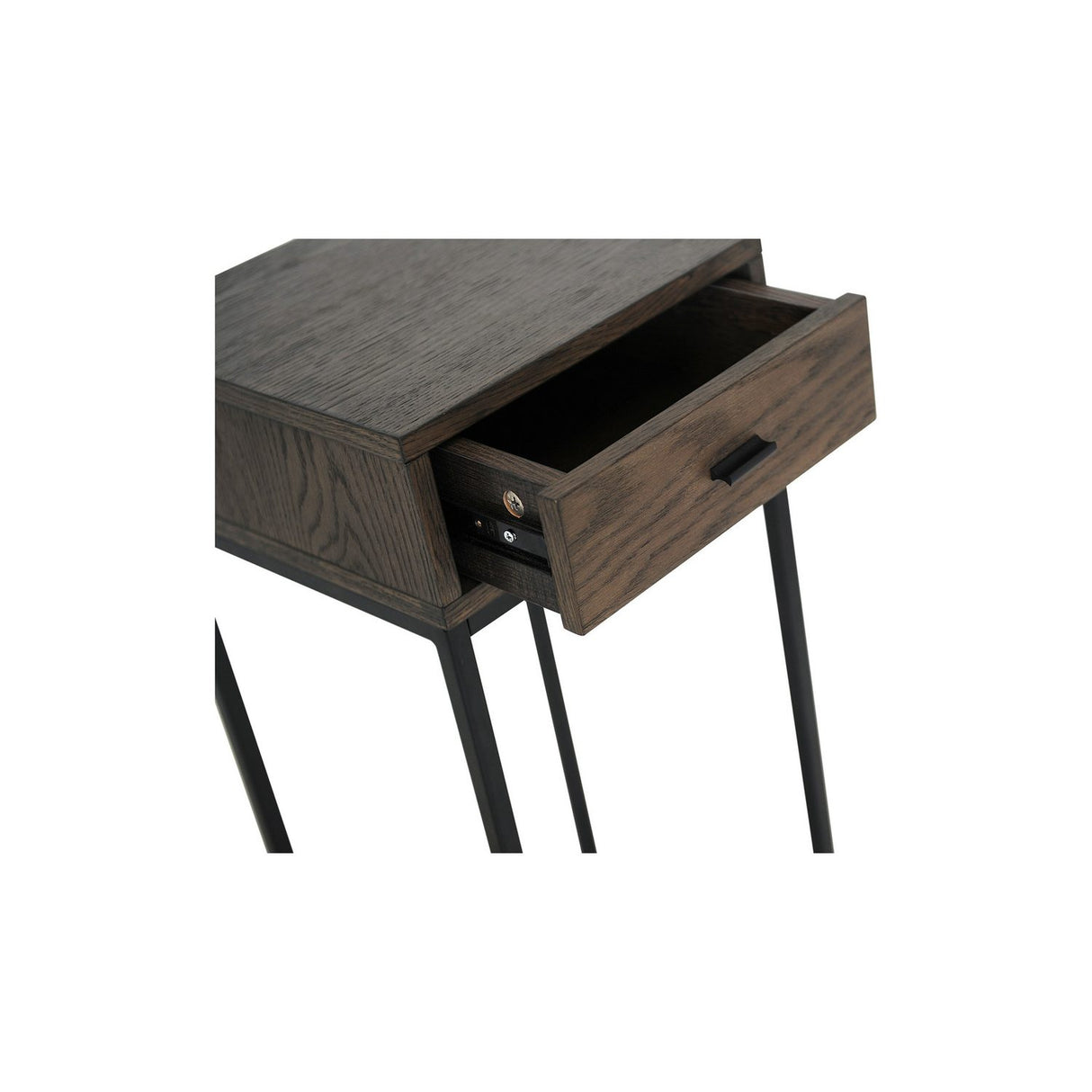Regal Sängbord Brunlackad Ek, 75 cm