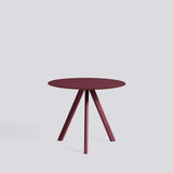 CPH 20 Ø90 × H73 cm Matbord Burgundy – linoleum, Bordeaux – massiv ek med vattenbaserad lack