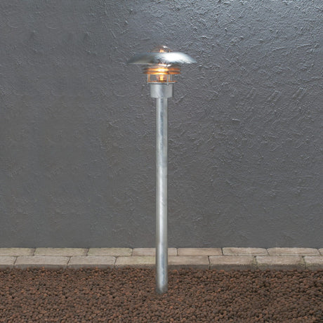 Modena E27 98 cm Galvaniserat Stål Rundad Pollare