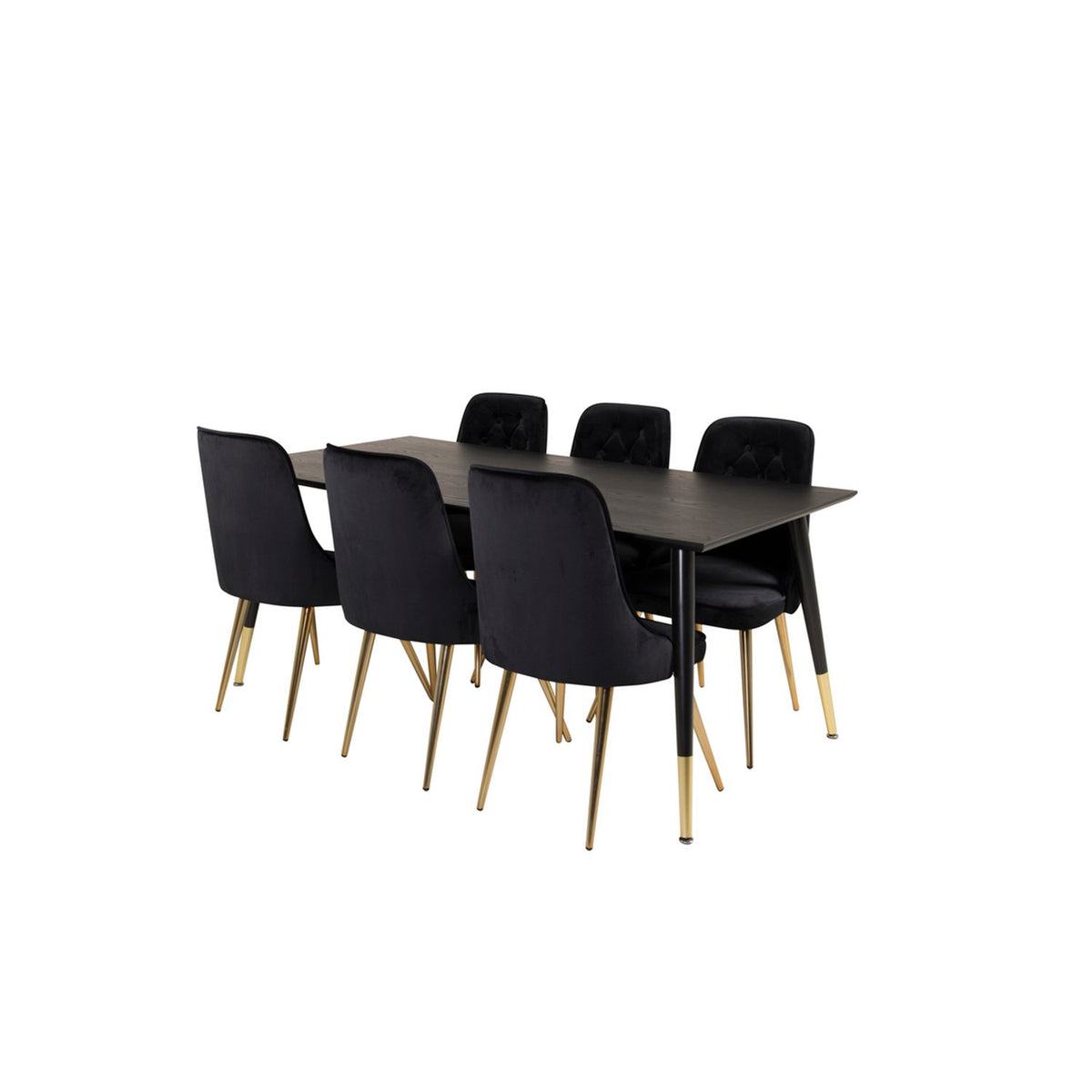 Dipp, Velvet Deluxe Rektangulär matgrupp