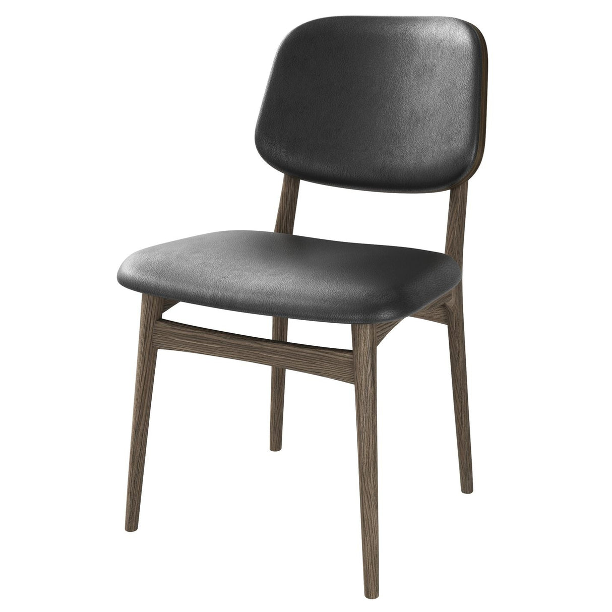 Carl Matstol Rökoljad Ek/Svart Läder