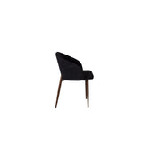 Båge Matstol Svart,Natur, Polyester, 55 x 83 x 49