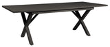 Hillmond Bord 100x160-220 cm Svart