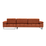 Windhoek Small (178 x 100 x 155 cm) Orange Hörnsoffa Höger