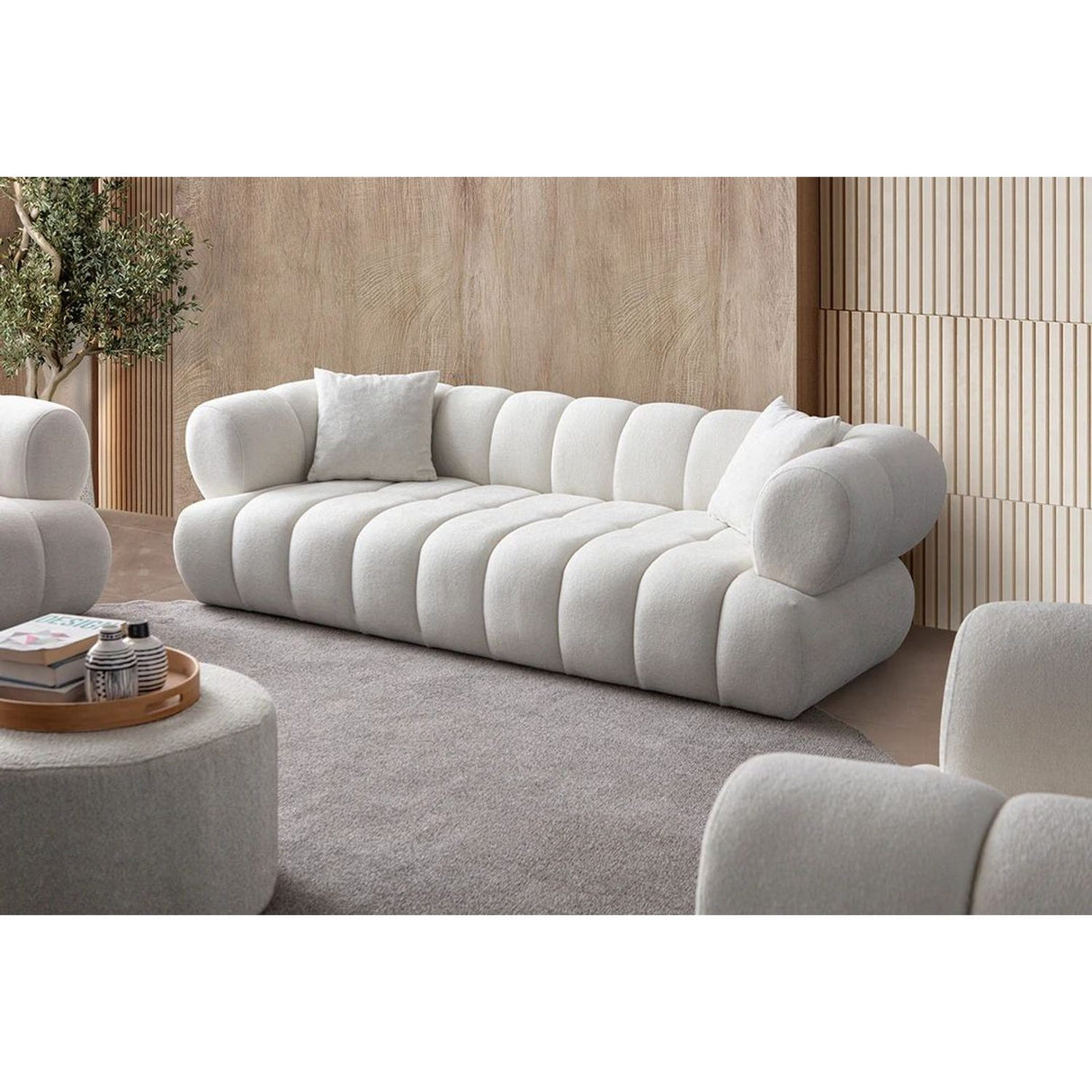 Carmelita 3-sits soffa Vit