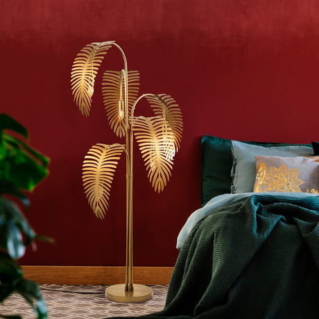 Palmtree Golvlampa Gold