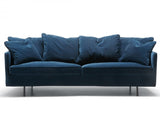 Julia 3-sits Soffa Small Cushions Classic Velvet Dark Blue