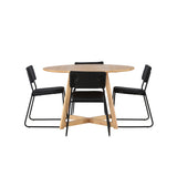 Yakidon, Kenth Rund matgrupp Svart, Brun, ⌀120