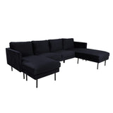 Zoom Schäslongsoffa Svart
