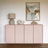 Seattle Quadrant-skänk Väggmonterad  Rosa