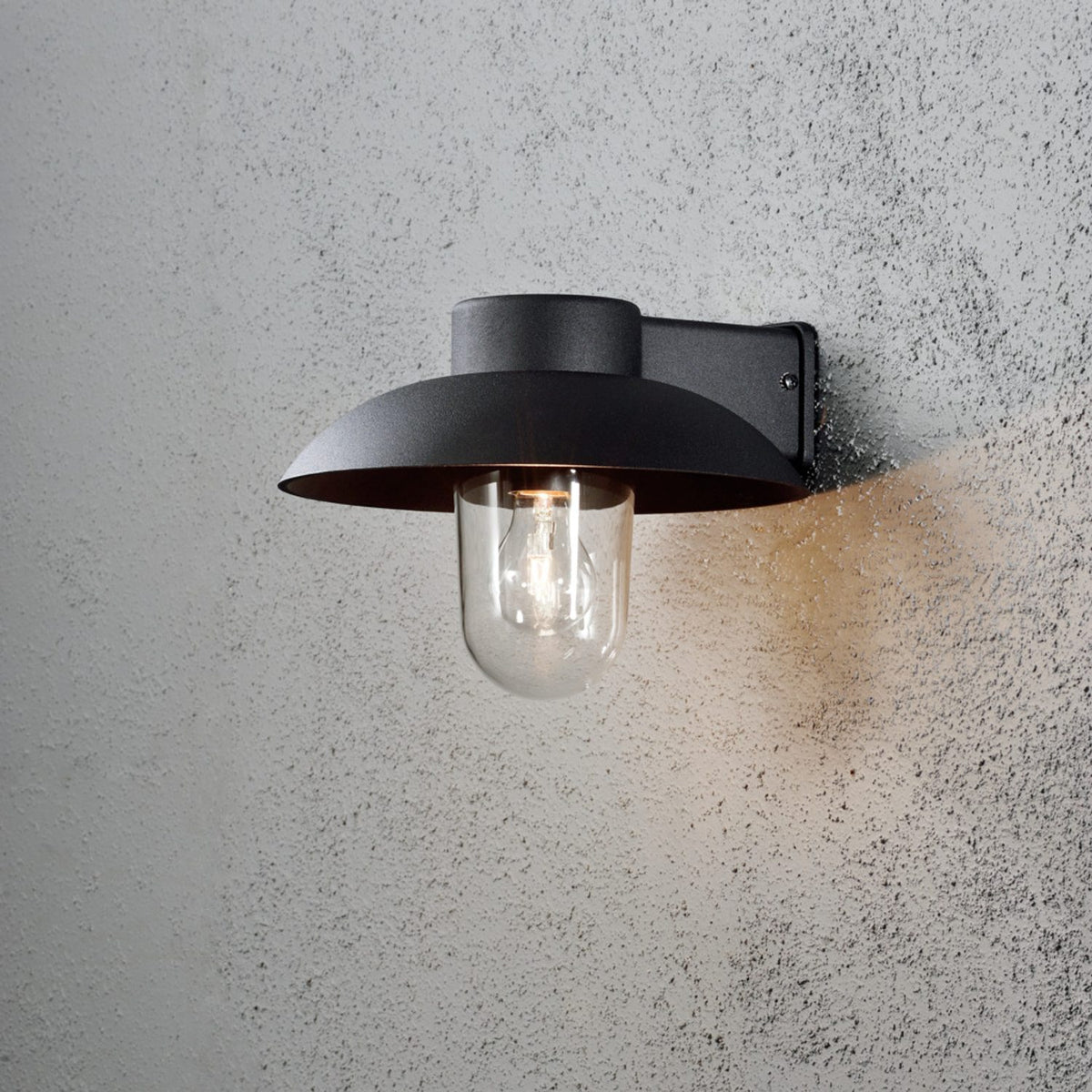 Mani E27 Vägglampa Ute Mattsvart