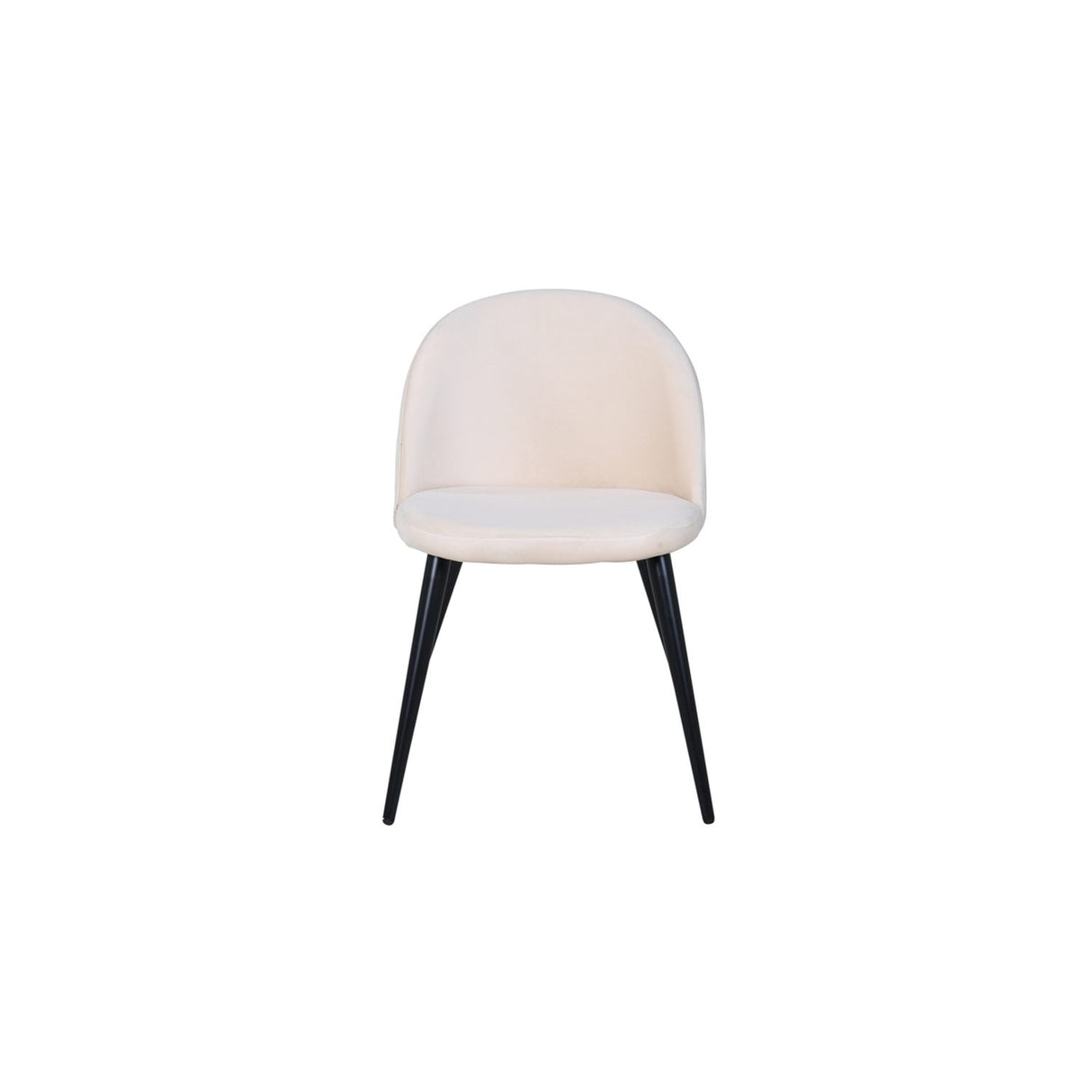 Sammet Matstol Beige,Svart, Polyesterlinne, 54 x 77 x 50