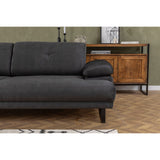 Quito (239 x 99 x 83 cm) 3-sits bäddsoffa Antracit