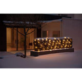 Nät LED Svart kabel 24V/IP44 Ljusslinga Ute 3x3m, Amber