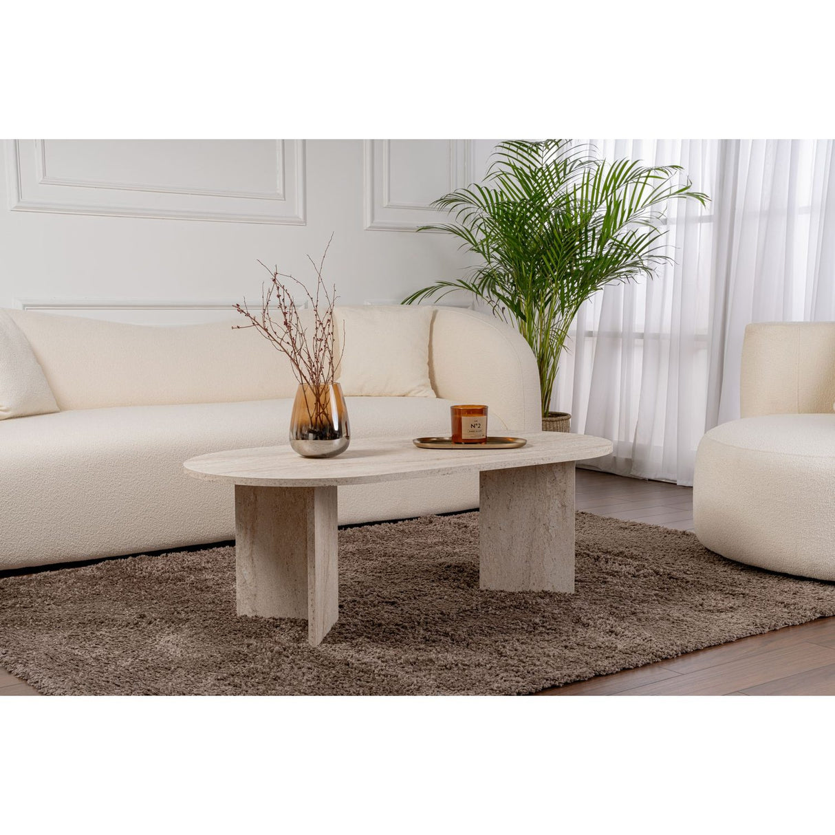 Trentino Soffbord Travertine