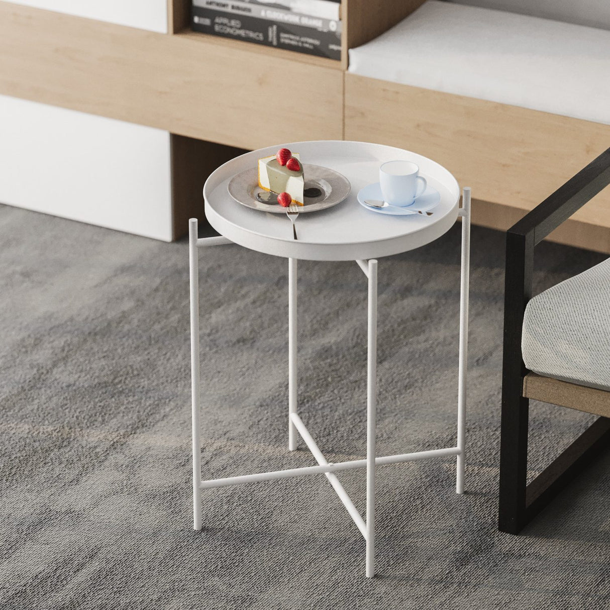 Adelaide Sidobord Vit