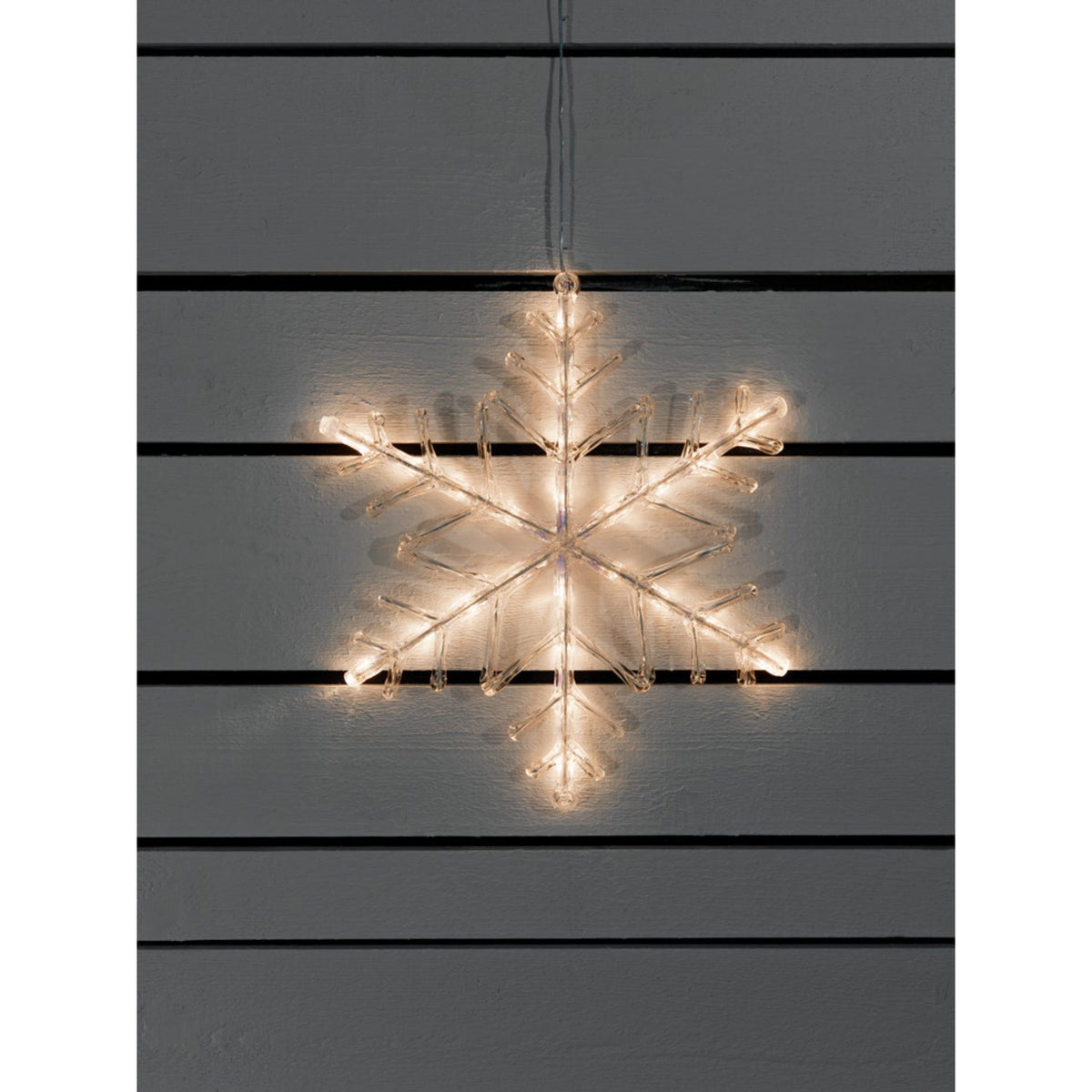 Snöflinga akryl 40 cm LED Varmvit Ljusdekoration Ute