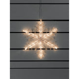 Snöflinga akryl 40 cm LED Varmvit Ljusdekoration Ute