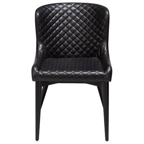 Vetro Stol Vintage Black Art.Leather, Black Oak